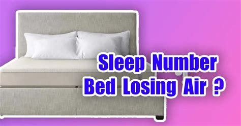 sleep number bed is losing air|Troubleshooting